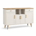 Credenza in legno e MDF con ante e cassetti 150x40x80 cm