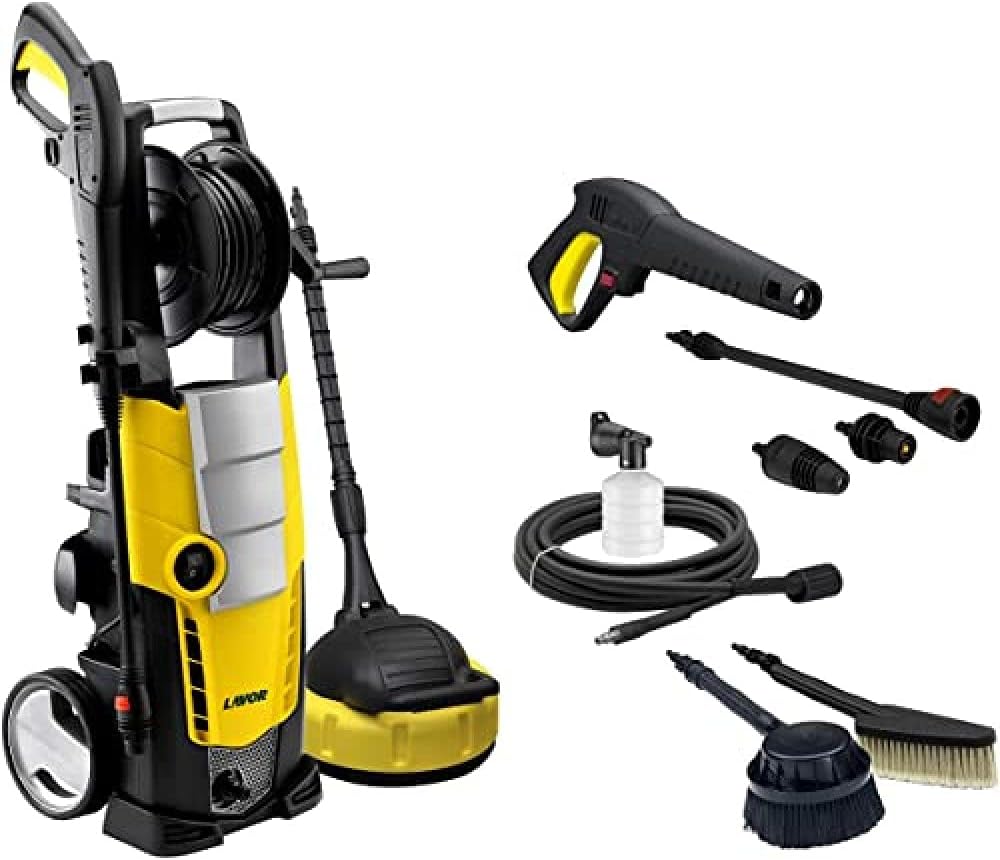 Idropulitrice, Galaxy 160. 2500 Watt, 160 bar max. 510 litri, ora max, Spazzola Fissa, Spazzola Rotante, Lavapatio, Pistola, Lavor