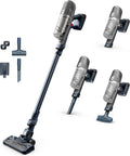 Aspirapolvere senza fili RH6836, Blu e Grigio, X-Pert 6.60 Allergy, Autonomia Fino a 45 min, 100 W, Potente, Rowenta