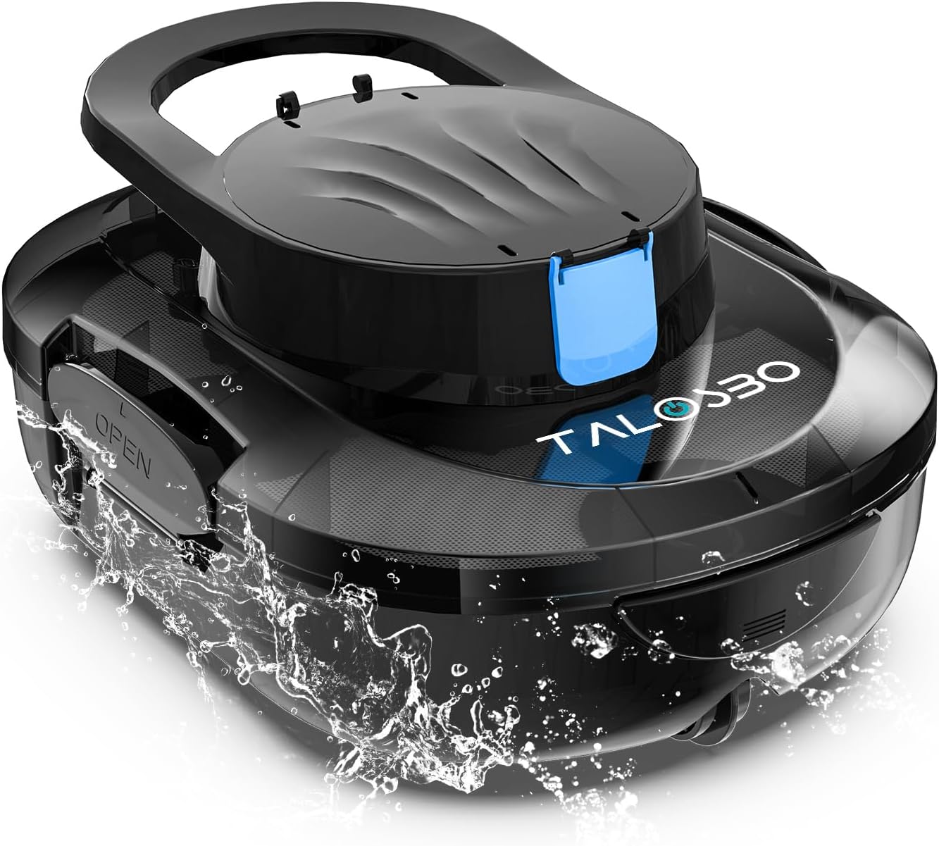 Pulitori automatici S1PRO, Doppio Motore, Parcheggio Automatico, Automatica 120 min Aspiratore Piscina Fuori Terra, Ricarica 2,5 Ore, TALOSBO