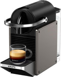 Macchina da caffè XN306T10, Krups Pixie, Capsule, Design Industriale, Risparmio energetico, 2 Scelte di Caffè, Verde Scuro, Nespresso
