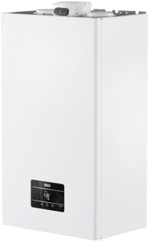 Scaldabagno a gas, Riello Start 30 Kis, Cod. 20187407, Caldaia a Condensazione Metano Low Nox, Made in Italy, Bianco, con Kit Scarico Fumi, Generico