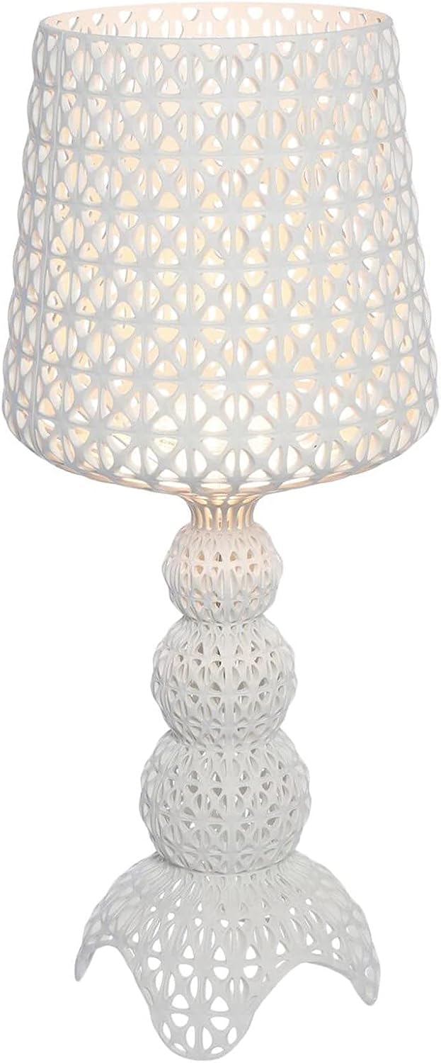 Lampade da tavolo e abat-jour, Bianco Coprente, 30 x 70 cm, Mini Kabuki, Lampada da Tavolo Dimmerabile, Indoor, Kartell