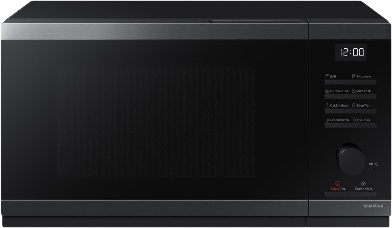 Samsung MG23DG4524AGE1 forno a microonde, 23 L, LxAxP: 48,9 x 33,8 x 27,5, Cottura Croccante, Grill, Quick Defrost, Ricetta autommatiche