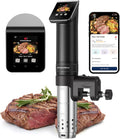 Macchine per cottura a bagnomaria G330, TFT, Silenzioso, APP, 40-90°C Cottura Bassa Temperatura, 1100 W, IPX7 Impermeabile, KitchenBoss