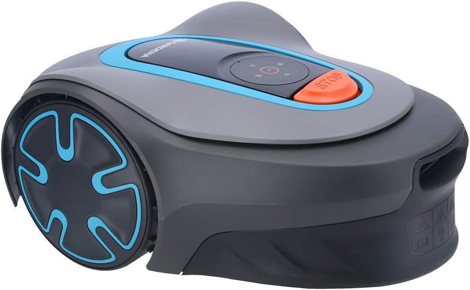 Robot tagliaerba, SILENO Minimo 300 - Robot Trimmer (300 m2, Connettività Bluetooth, Silenziatore 58 dB) Grigio, Gardena