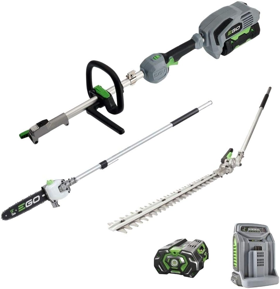 Tagliasiepi MHCC1002E, Power+ Set di attrezzi multifunzione + kit (grigio, nero) – Set di attrezzi da giardino – funzionamento a batteria, Ego