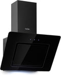 Cappe a muro, Inclinata, Classe Energetica B, Scarico, Ricircolo Opzionale, Luce LED, Touch-Control, Alloggiamento in Vetro, Cappa a Parete, KLARSTEIN