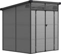 Casetta da giardino, 3.24 m2 in Resina e Alluminio con 2 Finestre Trasparenti e 2 Prese d'Aria, Outsunny