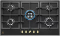 Electrolux piano cottura, KGS 9536 RN - Teglia da forno a gas, 90 cm, finitura in ghisa nera con manici in bronzo