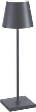 Lampade da tavolo e abat-jour, Colore Grigio Scuro, 2200-3000 K, Poldina Pro, Utilizzabile anche come Lampada da Esterni, Dimmer, Zafferano