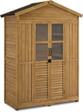 Casetta da giardino, M armadio da giardino in legno resistente alle intemperie, 74×143×200 cm (natura), MCombo