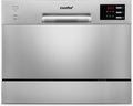 Lavastoviglie TD602E-S, compatta da tavolo Mini con 6 coperti, 6 programmi, display a LED, COMFEE'