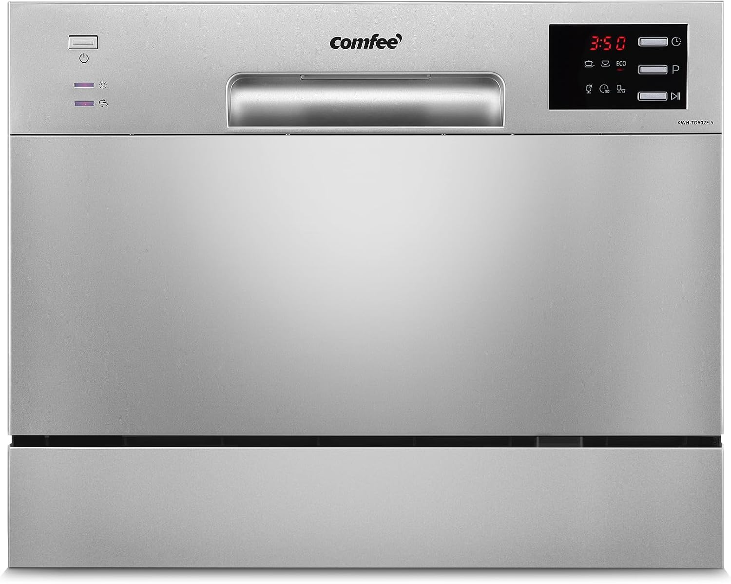 Lavastoviglie TD602E-S, compatta da tavolo Mini con 6 coperti, 6 programmi, display a LED, COMFEE'
