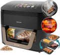 Cecotec friggitrice ad aria, 3in1 Friggitrice, 10 Menù, Grill, Piastra. Affumicatore integrato, Doppia temperatura, Cottura uniforme