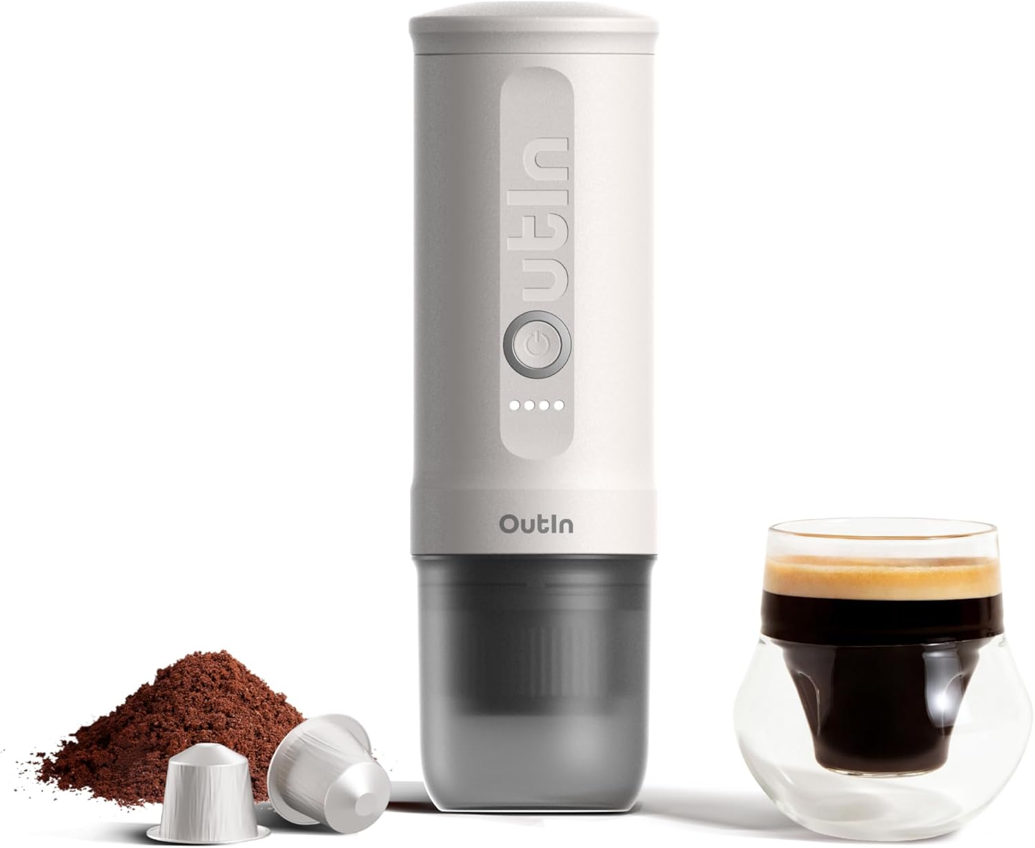 Caffettiere elettriche, caffettiera da viaggio per il campeggio, caffettiera da auto auto-riscaldamento con USB-C, OutIn