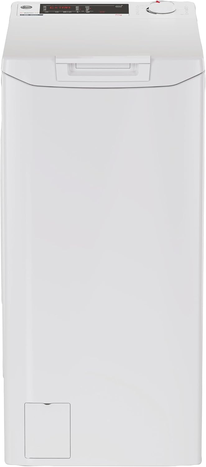 Lavatrice THOSQ275D3-S, 1200 Giri, 16 programmi, Libera Installazione, Carica dall'Alto, Classe C, App hOn, Intelligenza Artificiale, Vapore, Hoover