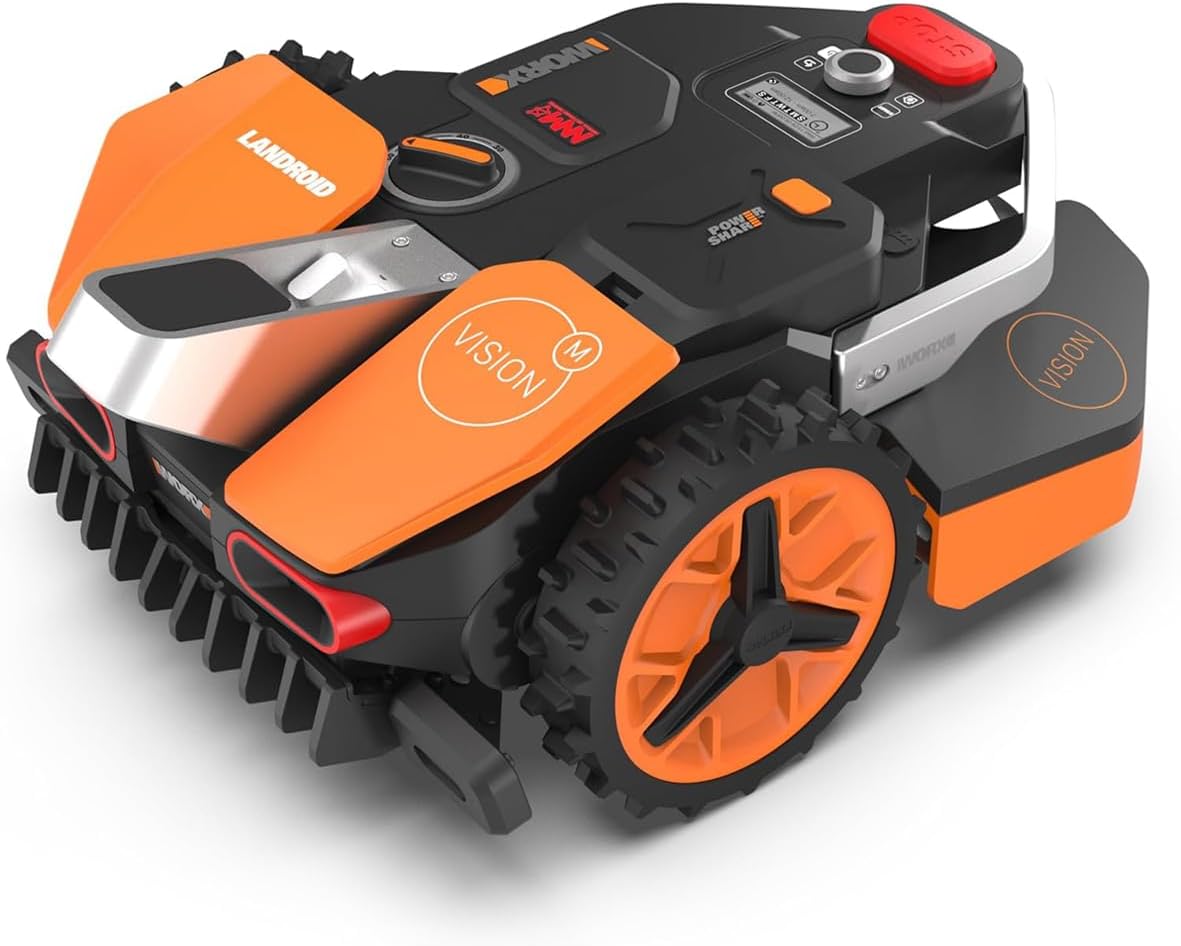 Robot tagliaerba WR206E, .1 Robot Vision AI Rasaerba a batteria, senza filo perimetrale, WORX