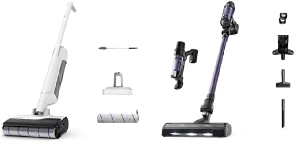 Aspirapolvere verticale GZ7540, X-Clean 10 + X-PERT 7.60, Autonomia 60 e 45 minuti, Assistente vocale + RH6A31, Tecnologia Smart, Rowenta