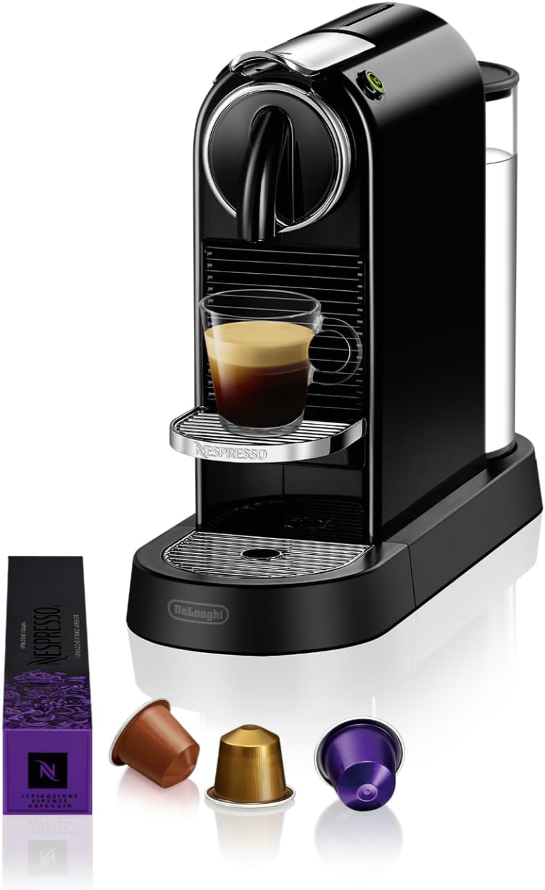 Macchina da caffè EN167, Citiz .B, di De'Longhi, Sistema Capsule, Serbatoio acqua 1 L, Colore Limousine Black, Nespresso