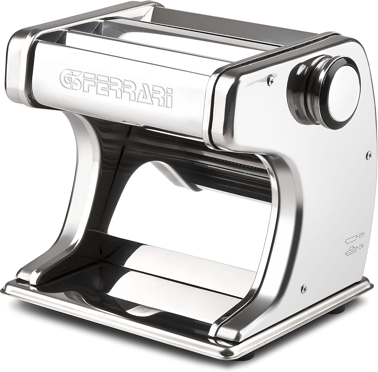 Sfogliatrici G20125, 70 W, Rulli 18 cm, 3 formati di pasta, Sfoglia Prof Macchina per la Pasta Motorizzata, Corpo e rulli in Acciaio Inox, G3 Ferrari