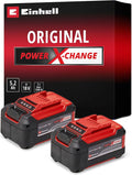 Einhell Batterie, Due Power X-Change originali PXC-Twinpack da 5,2 Ah (18 V, incluse due da 5,2 Ah senza carica)
