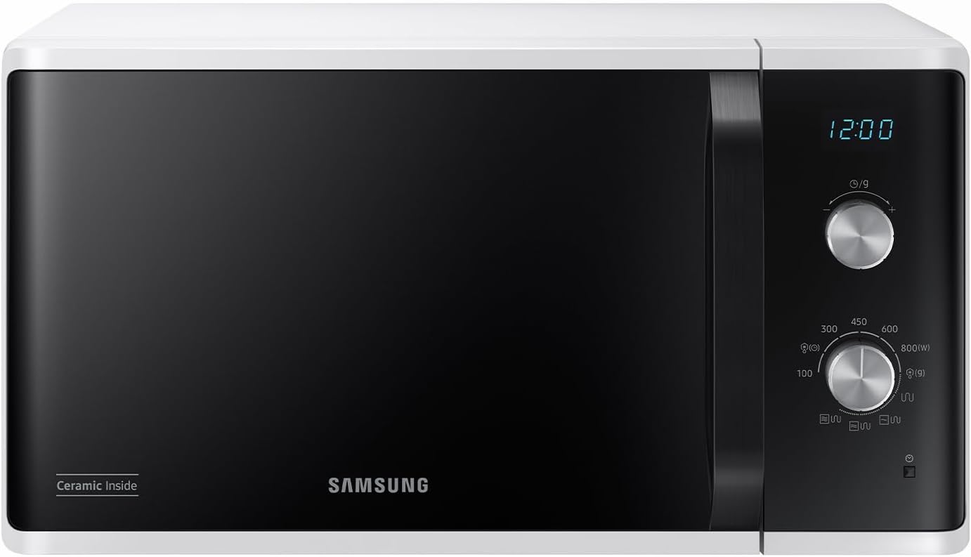 Samsung MG23K3614AW forno a microonde, Microonde + Grill 800 W + 1100 W, 23 L, 49 L x 27,5h x 39p cm, a libera installazione, Dual Dial, AutoDefrost