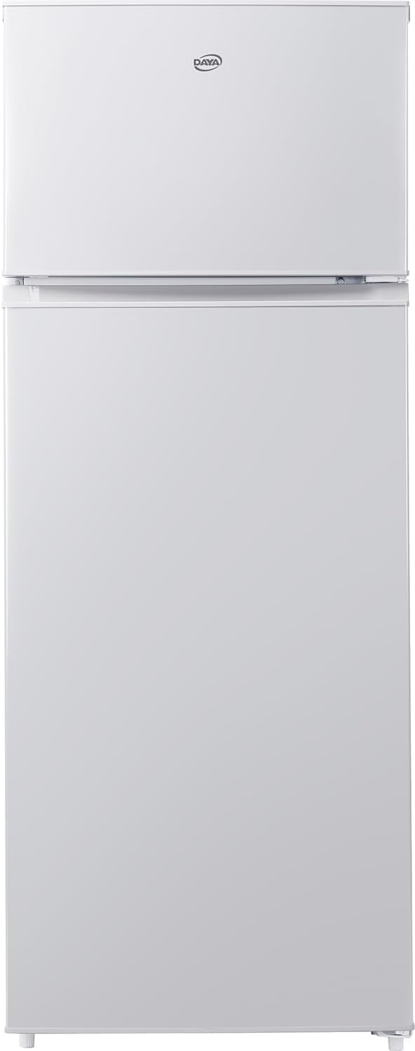 Frigorifero combinato DSDP210WE, 210 litri, Daya, Frigorifero doppia porta, total inox, defrost, porte reversibili, Generico