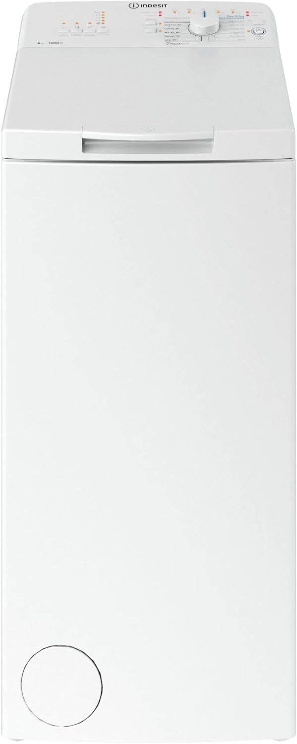 Lavatrice L60400, BTW IT Carica dall'Alto 6 kg Classe C 60 cm, 1000 giri, min, Bianco, Indesit