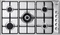 De'Longhi piano cottura, De Longhi DLI 59 DD - Fornello a gas, 90 cm, in acciaio INOX