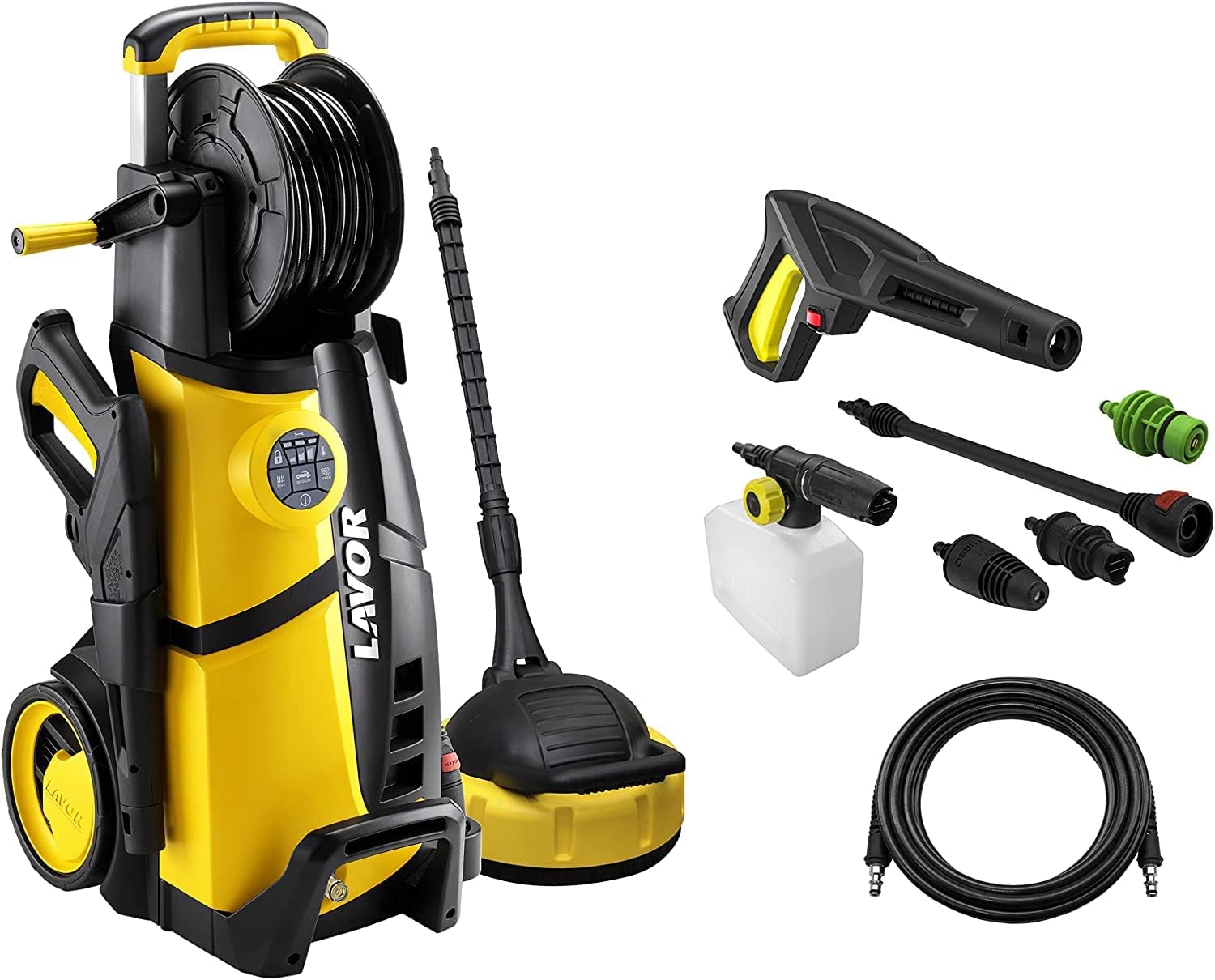 Idropulitrice LVR4, Plus 160 DIGIT con Sistema di Controllo Digitale e Programmi di Lavaggio, Pressione massima 160 bar, Motore 2500 Watt, Lavor