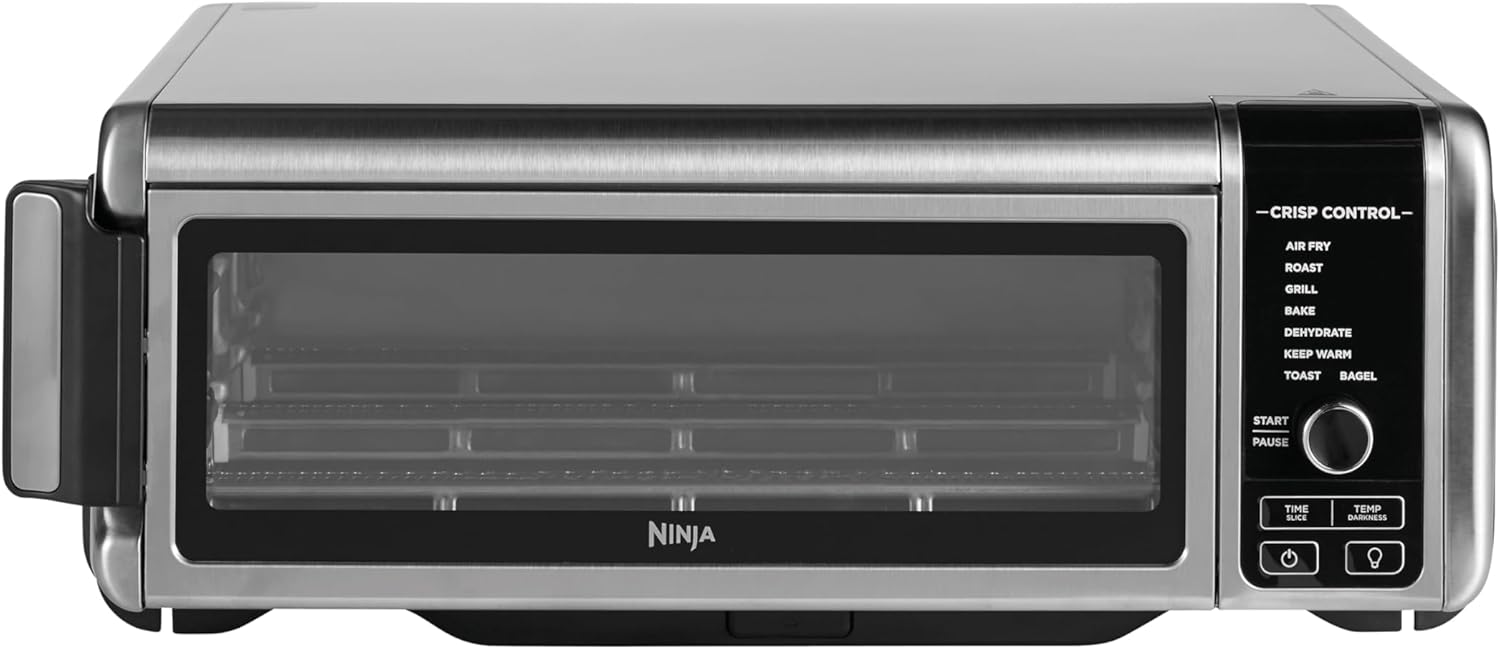 Ninja SP101EU Fornetti elettrici, Argento, Nero, Foodi Forno Multifunzione 8 in 1, 8 Funzioni, Fornetto Elettrico Portatile da Piano di Lavoro