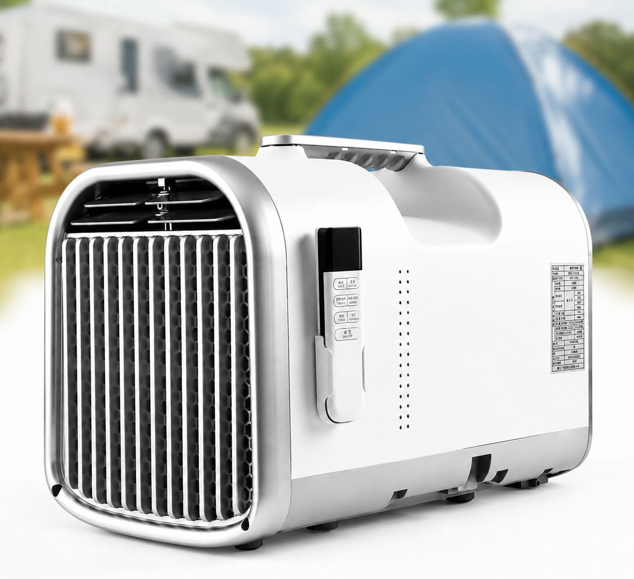 Condizionatore portatile 1-12H, 400 W Basso consumo, 3 velocità, Raffreddamento rapido, condizionatore Silenzioso con Timer per Tenda T1pro, DIUNAOZI
